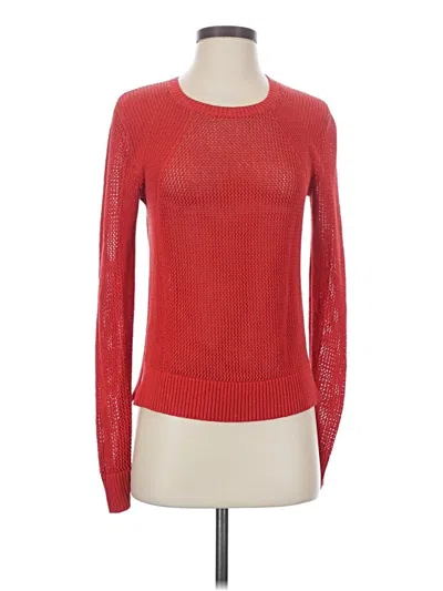 Pre-owned Athleta Pullover Sweater In Red