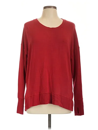 Pre-owned Athleta Pullover Sweater In Red