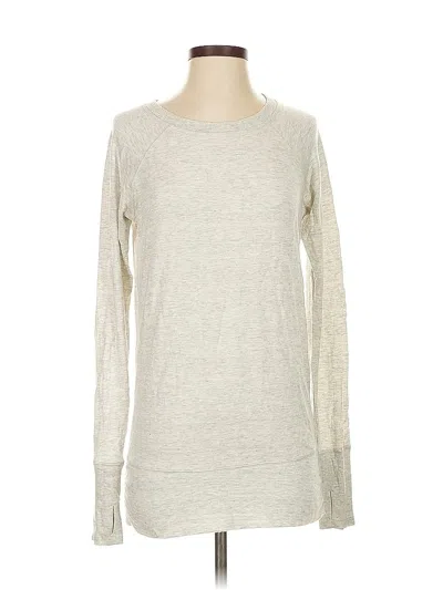 Pre-owned Athleta Pullover Sweater In Silver
