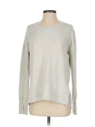 Pre-owned Athleta Pullover Sweater In Silver