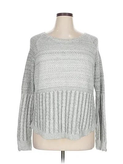 Pre-owned Athleta Pullover Sweater In Silver