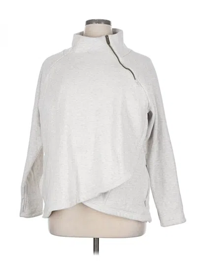 Pre-owned Athleta Pullover Sweater In Silver