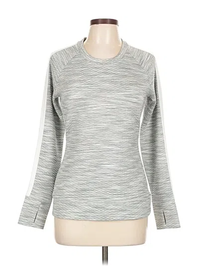 Pre-owned Athleta Pullover Sweater In Silver