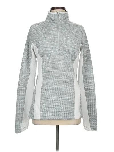 Pre-owned Athleta Pullover Sweater In Silver