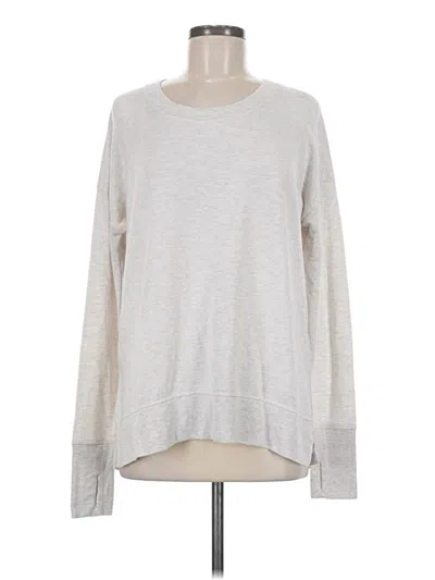 Pre-owned Athleta Pullover Sweater In Silver