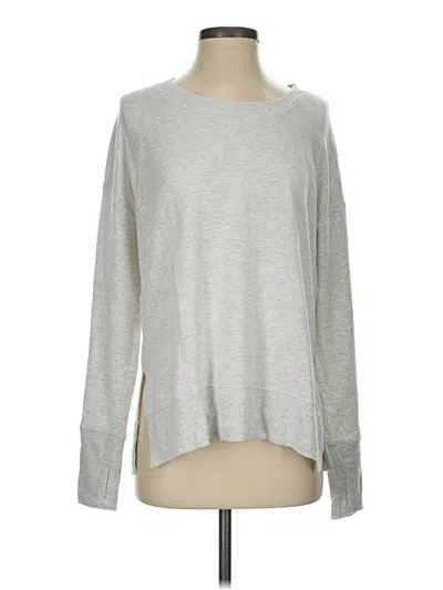 Pre-owned Athleta Pullover Sweater In Silver