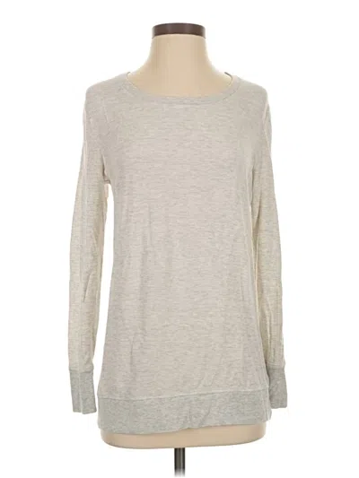 Pre-owned Athleta Pullover Sweater In Silver