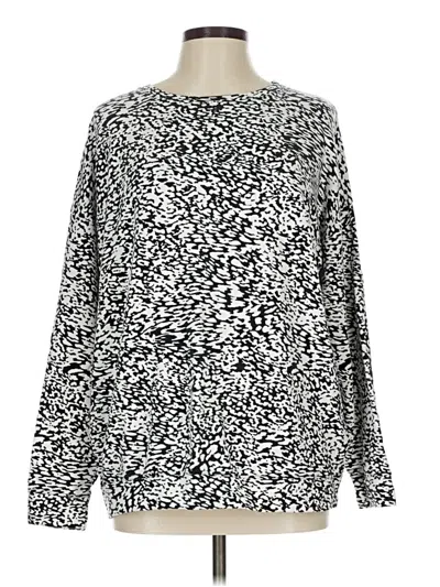 Pre-owned Athleta Pullover Sweater In Silver