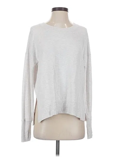 Pre-owned Athleta Pullover Sweater In Silver