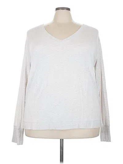 Pre-owned Athleta Pullover Sweater In Silver