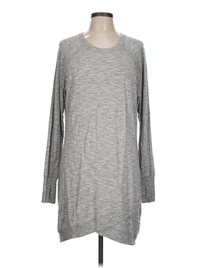 Pre-owned Athleta Pullover Sweater In Silver