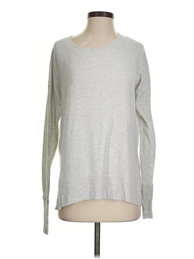 Pre-owned Athleta Pullover Sweater In Silver