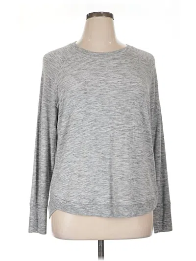 Pre-owned Athleta Pullover Sweater In Silver
