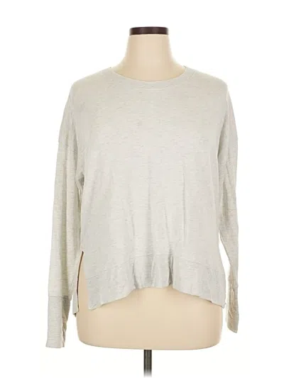 Pre-owned Athleta Pullover Sweater In Silver