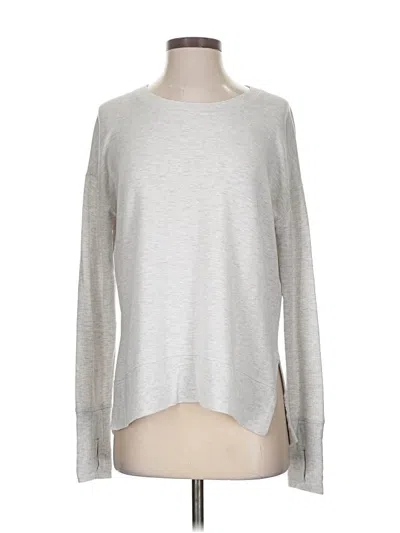 Pre-owned Athleta Pullover Sweater In Silver