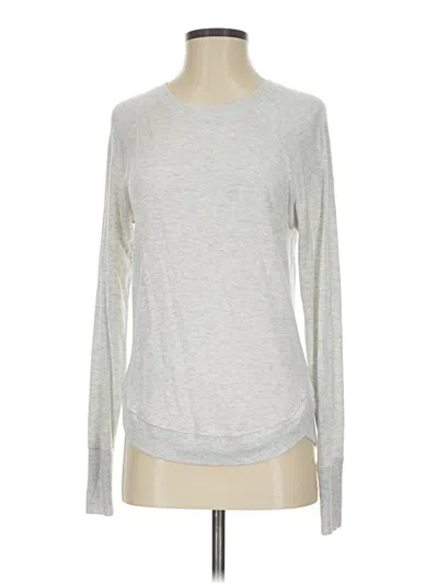Pre-owned Athleta Pullover Sweater In Silver