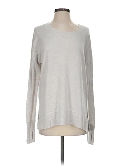 Pre-owned Athleta Pullover Sweater In Silver