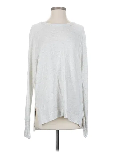 Pre-owned Athleta Pullover Sweater In Silver