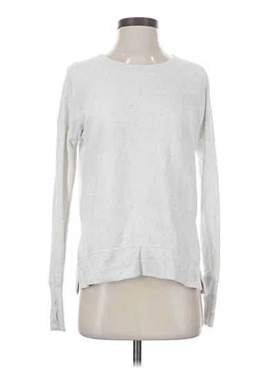 Pre-owned Athleta Pullover Sweater In Silver