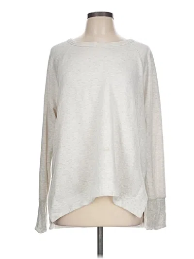 Pre-owned Athleta Pullover Sweater In Silver