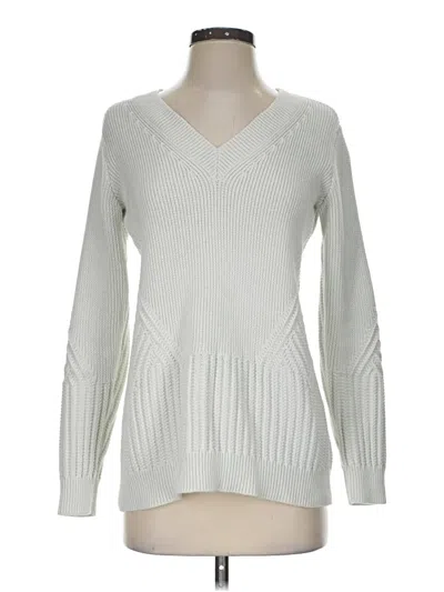 Pre-owned Athleta Pullover Sweater In Silver