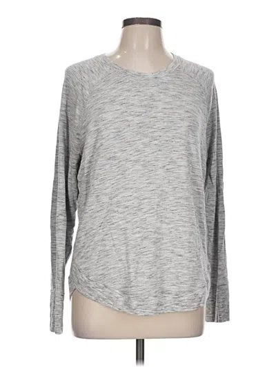 Pre-owned Athleta Pullover Sweater In Silver