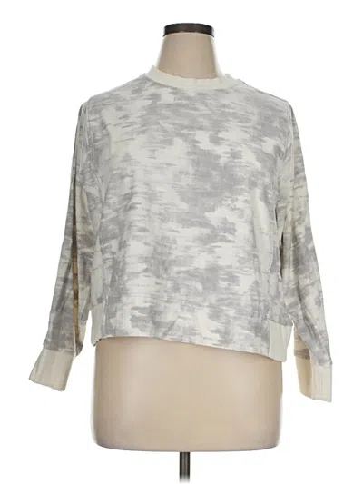 Pre-owned Athleta Pullover Sweater In Silver