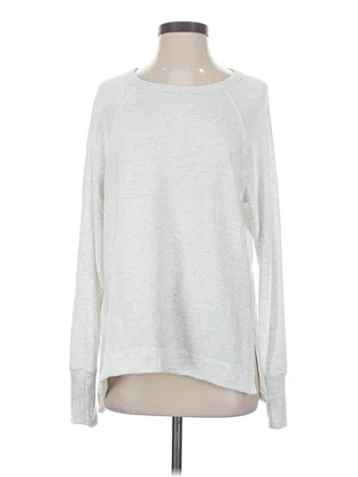 Pre-owned Athleta Pullover Sweater In Silver