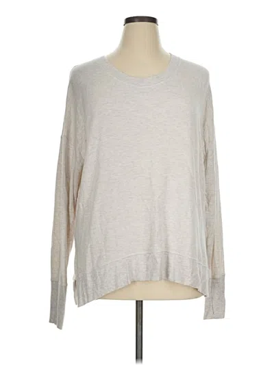 Pre-owned Athleta Pullover Sweater In Silver