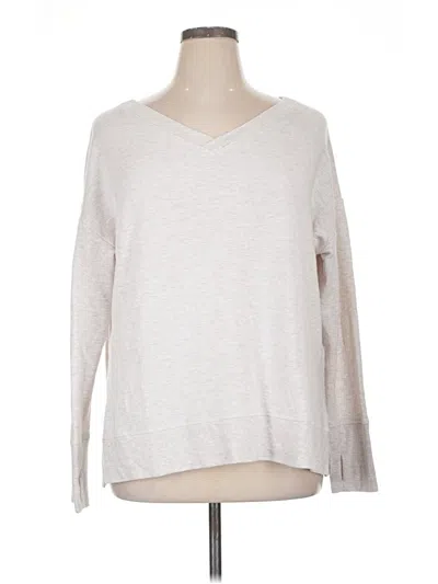 Pre-owned Athleta Pullover Sweater In Silver
