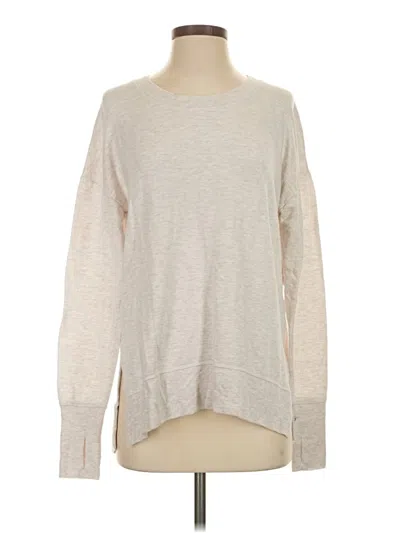 Pre-owned Athleta Pullover Sweater In Silver