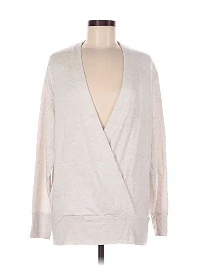 Pre-owned Athleta Pullover Sweater In Silver