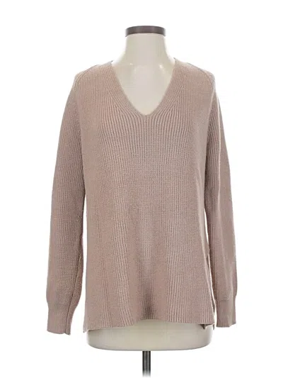 Pre-owned Athleta Pullover Sweater In Tan