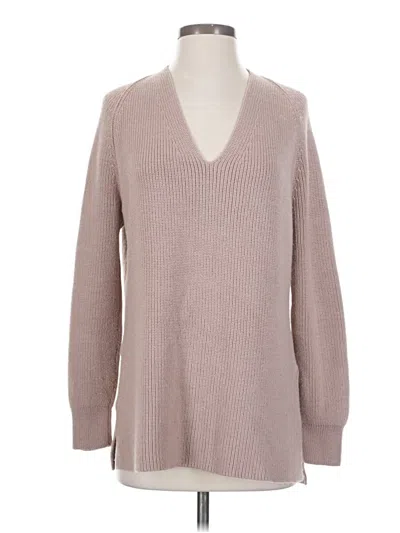 Pre-owned Athleta Pullover Sweater In Tan