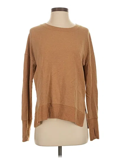 Pre-owned Athleta Pullover Sweater In Tan