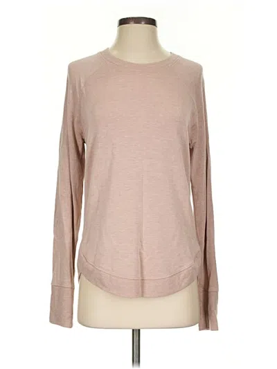 Pre-owned Athleta Pullover Sweater In Tan