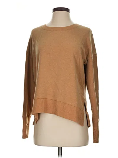 Pre-owned Athleta Pullover Sweater In Tan