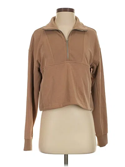Pre-owned Athleta Pullover Sweater In Tan