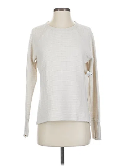 Pre-owned Athleta Pullover Sweater In White