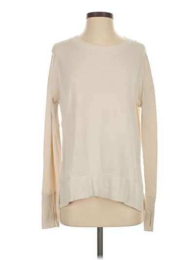 Pre-owned Athleta Pullover Sweater In White