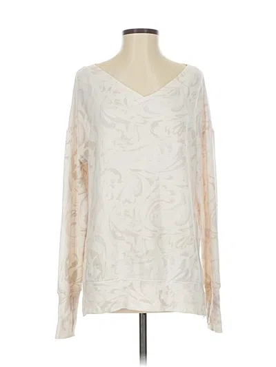 Pre-owned Athleta Pullover Sweater In White