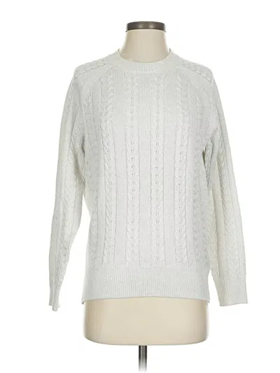 Pre-owned Athleta Pullover Sweater In White