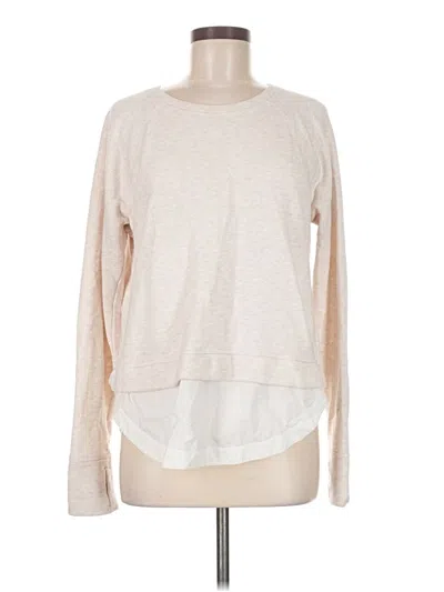 Pre-owned Athleta Pullover Sweater In White