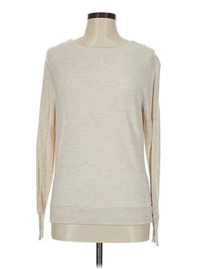 Pre-owned Athleta Pullover Sweater In White