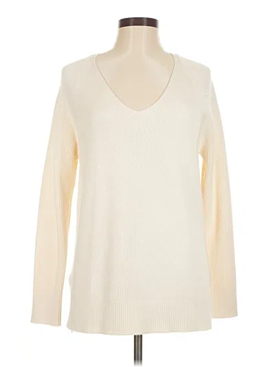 Pre-owned Athleta Pullover Sweater In White