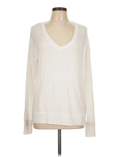 Pre-owned Athleta Pullover Sweater In White