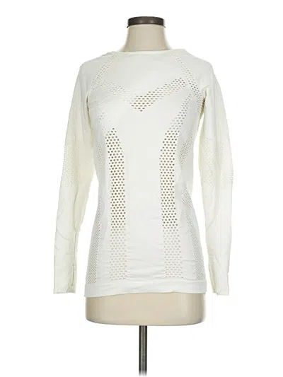 Pre-owned Athleta Pullover Sweater In White