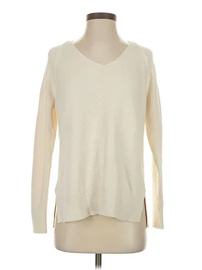 Pre-owned Athleta Pullover Sweater In White