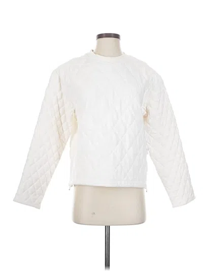 Pre-owned Athleta Pullover Sweater In White