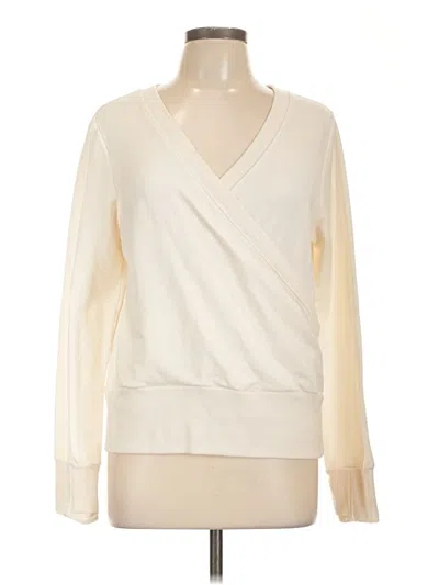 Pre-owned Athleta Pullover Sweater In White